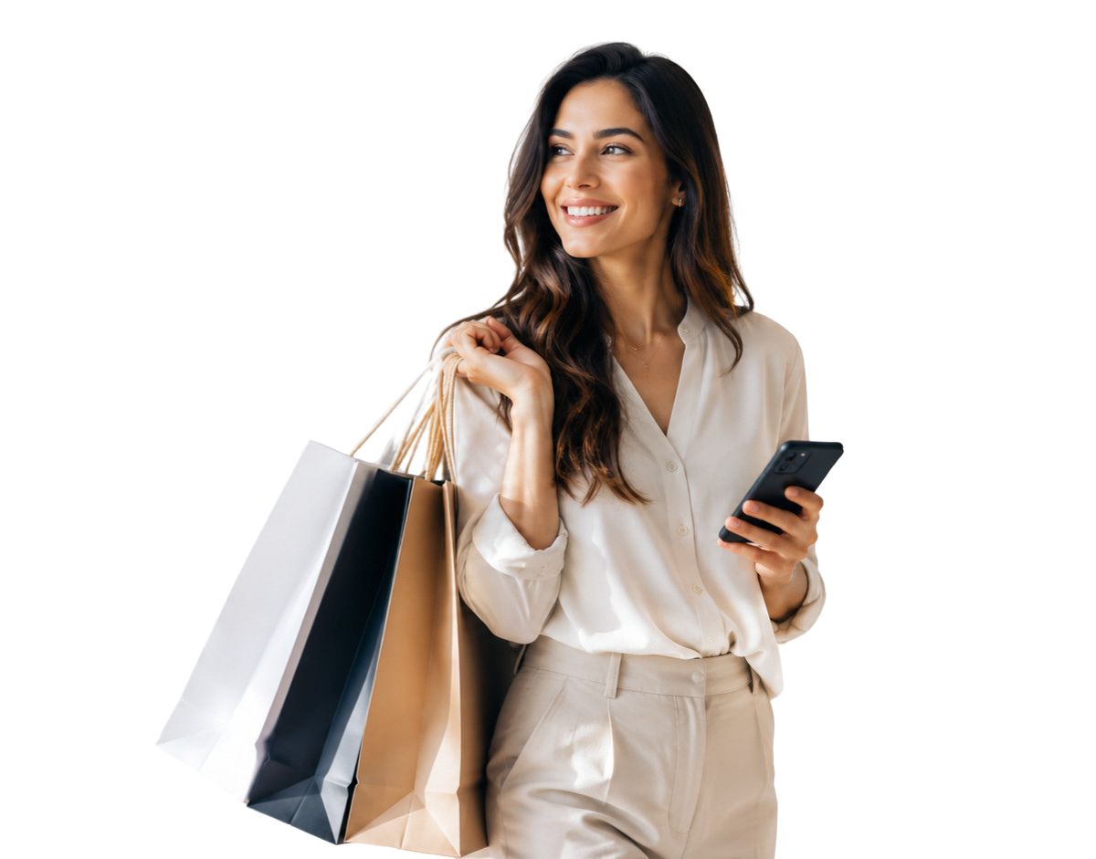 Customer shopping with AI assistance