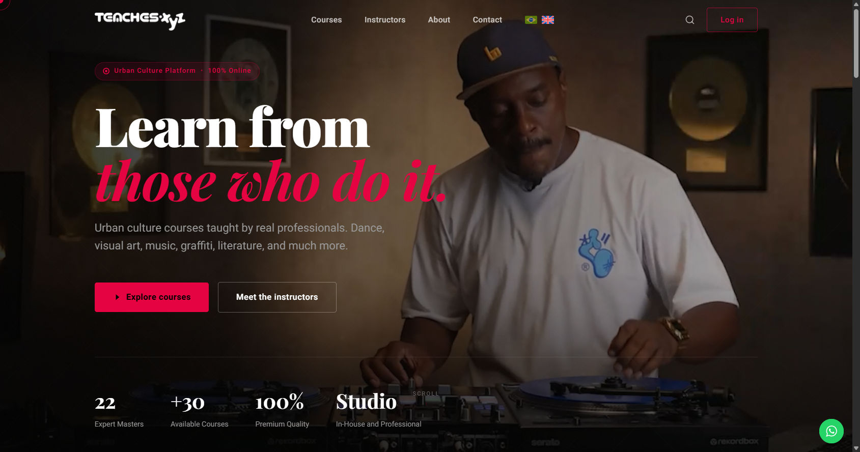 Ensina.xyz homepage