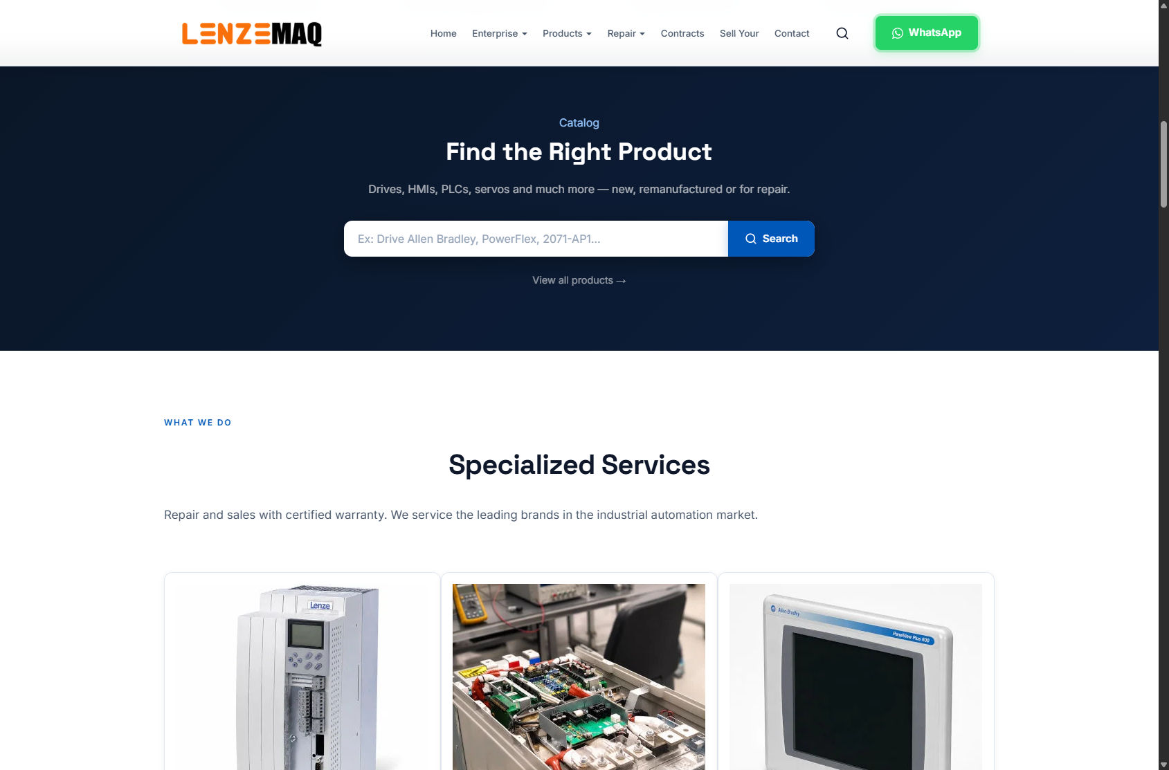 Catalogue search and specialized services